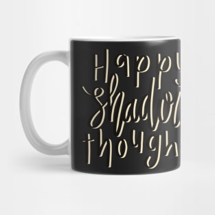Happy shadow thoughts yellow Mug